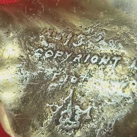 Cast Solid Brass Fig Leaf Dish Tray By Virginia Metalcrafters Circa 1948 - Picture 11 of 12